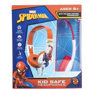 Spider-man Kid Safe Headphones ~ Red & White